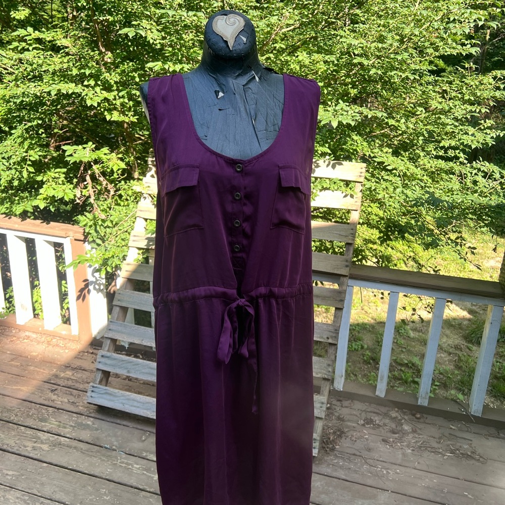 Apt. 9 Purple Sleeveless Scoop Neck Sundress